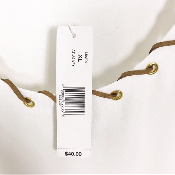 New Directions Ivory Layering Loose Fit Cami Tank - Picture 5 of 7